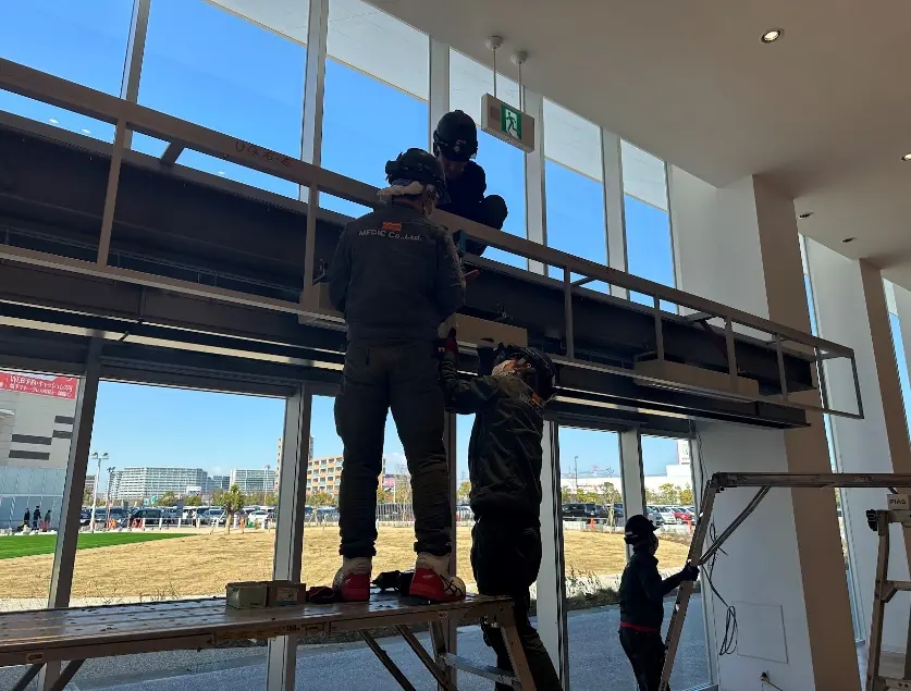 現場での取付け作業